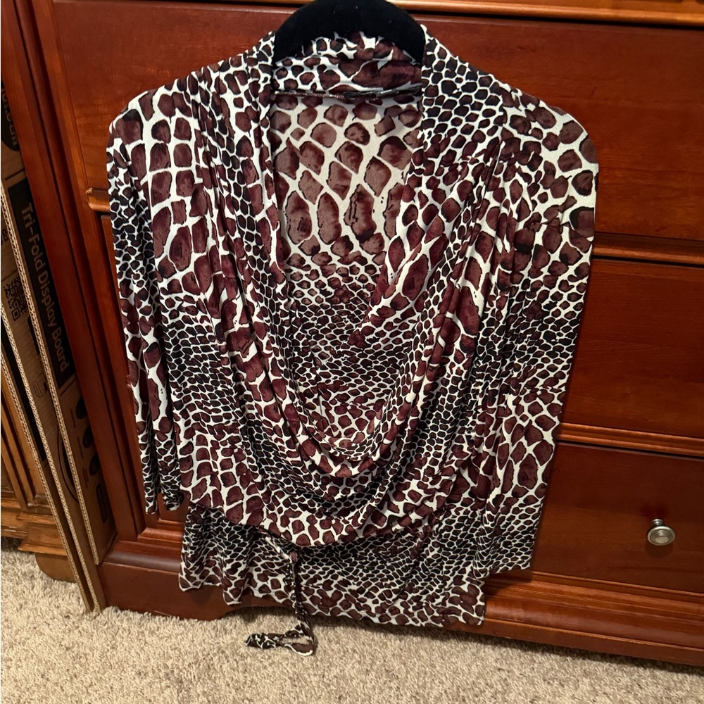 Stylish Animal Print Women's Top